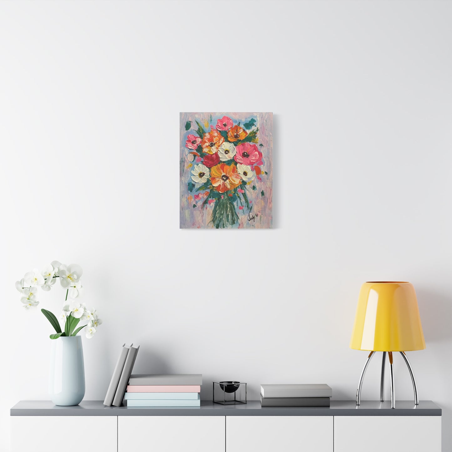A Bouquet of Joy Matte Canvas Wall Art - Stretched 1.25"