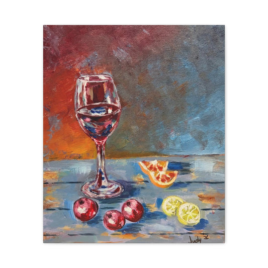 A Quiet Pour Canvas Print — Stretched Wall Art