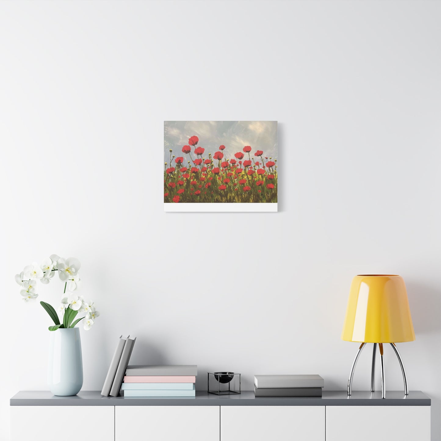 Poppy Field Matte Canvas, Stretched, 1.25"