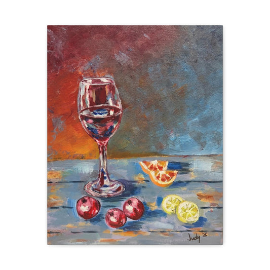 A Quiet Pour Canvas Print — Stretched Wall Art