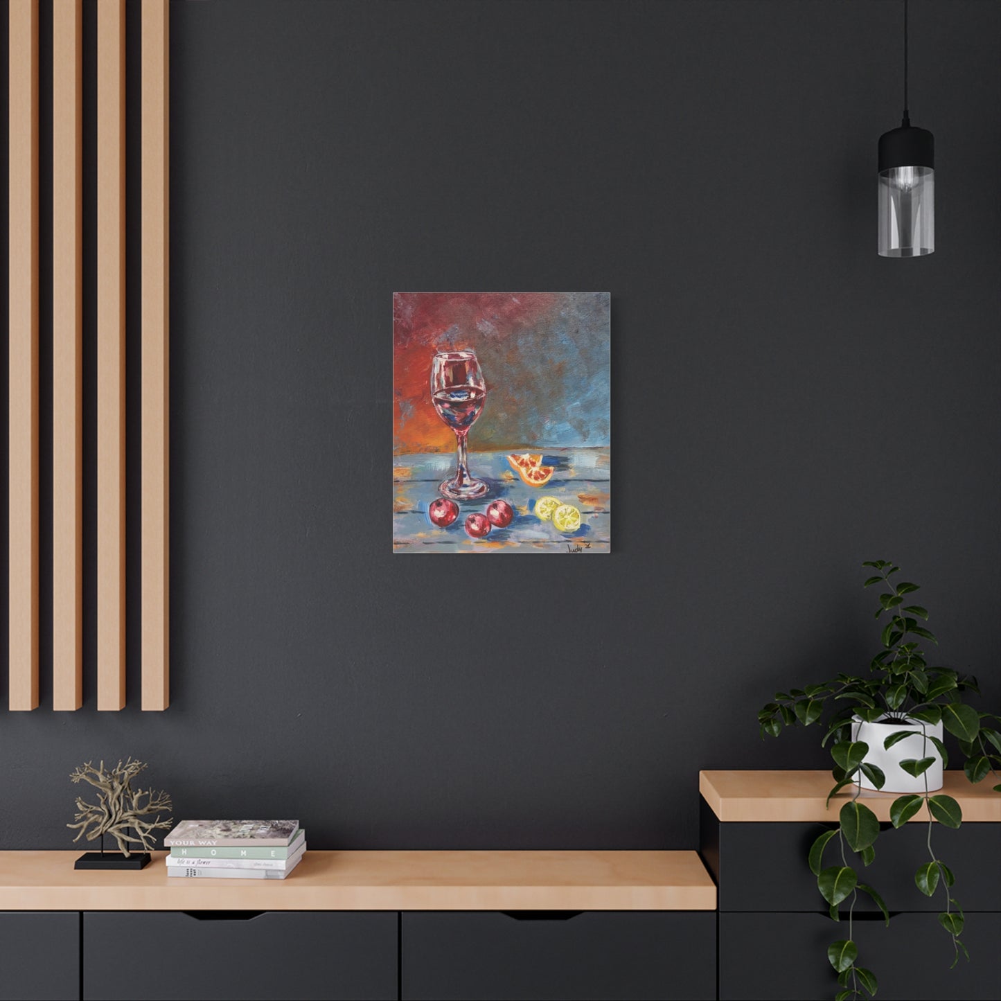 A Quiet Pour Canvas Print — Stretched Wall Art
