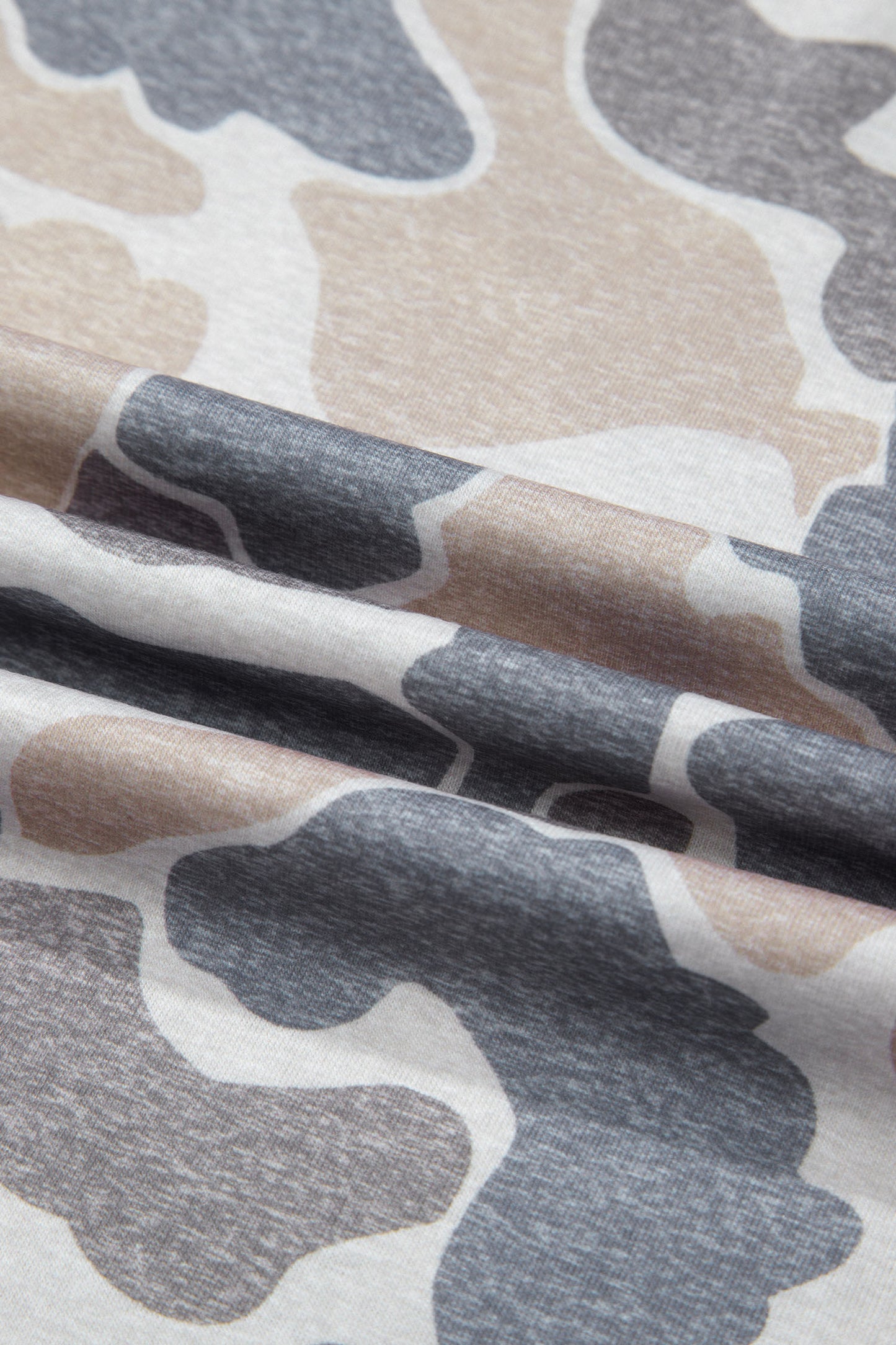 Multicolour Retro Camouflage Print Womens Casual T Shirt