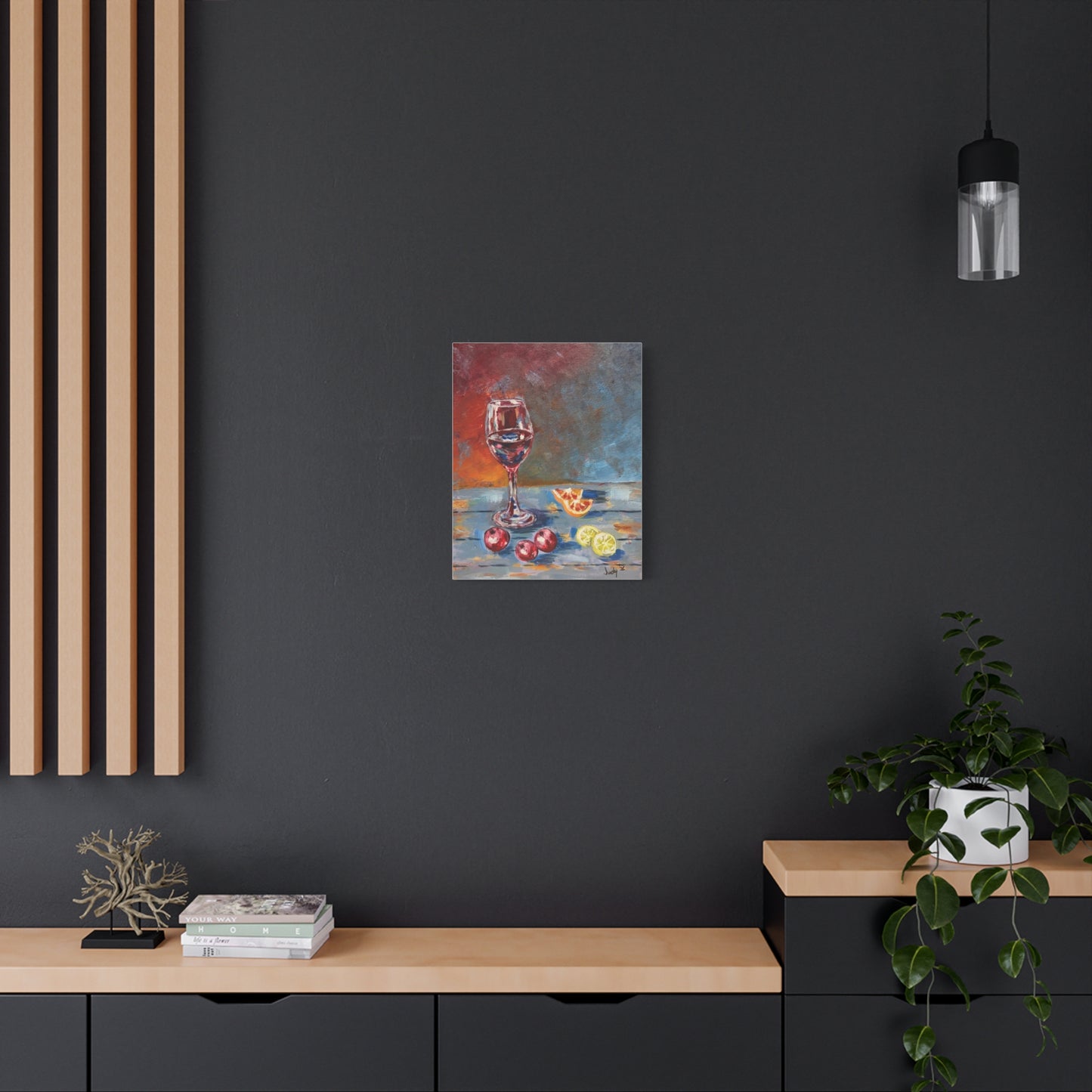 A Quiet Pour Canvas Print — Stretched Wall Art